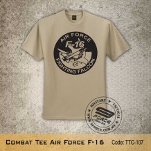 Military Tee AIR FORCE F-16 (Khaki) - TTC107